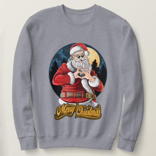 Sweatshirt Cool Père Noël (Design devant)