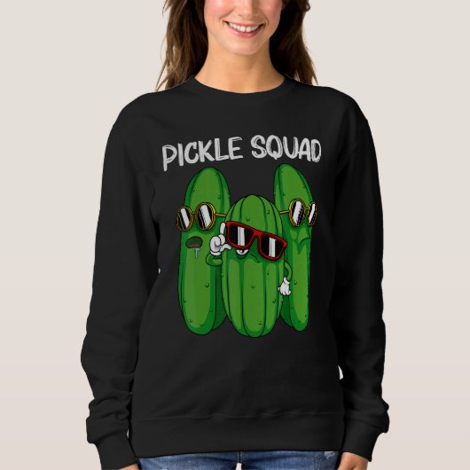 Sweatshirt Cool Pickle For Men Women Pickle Food Cucumber 2 (Devant)