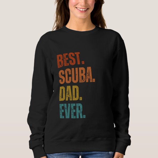 Sweatshirt Cool Plongée Plongée Pour Papa Hommes Océan Plonge (Devant)