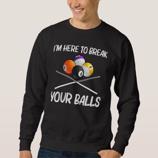 Sweatshirt Cool Pool Billiards For Men Women 8 Ball Pool Play (Devant)
