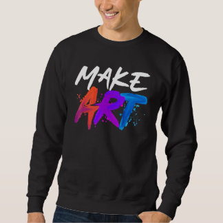 Sweatshirt Cool pour les hommes femmes artistes peintre peint