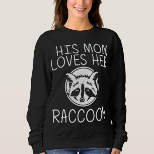 Sweatshirt Cool Raccoon Art pour maman Ringtail Déchets Pan