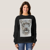Sweatshirt Cool Real Wild Bold Big Cat I Love Tigers Tigers (Devant entier)