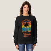 Sweatshirt Cool rétro Daytona Beach Vacances Design Floride B (Devant entier)