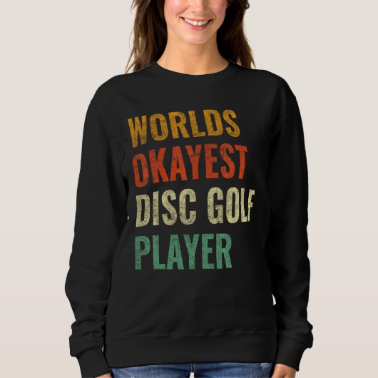 Sweatshirt Cool Retro Disc Golf Sport 3 (Devant)