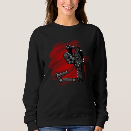 Sweatshirt Cool Revolver with Ammunition (Devant)