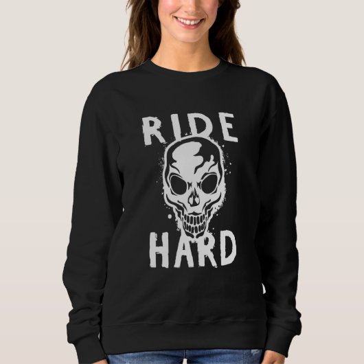 Sweatshirt Cool Ride à déclaration dure Ventilateur Moto Moto (Devant)