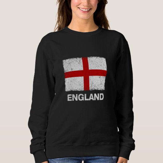 Sweatshirt Cool Royaume-Uni Angleterre Drapeau illustrer le g (Devant)