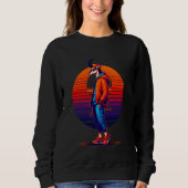 Sweatshirt Cool Sable Antelope Moderne Style urbain Sunset Ré (Devant)