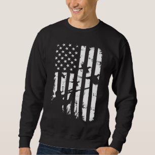 Sweatshirt Cool sauvagine américaine Vintage États-Unis Drape