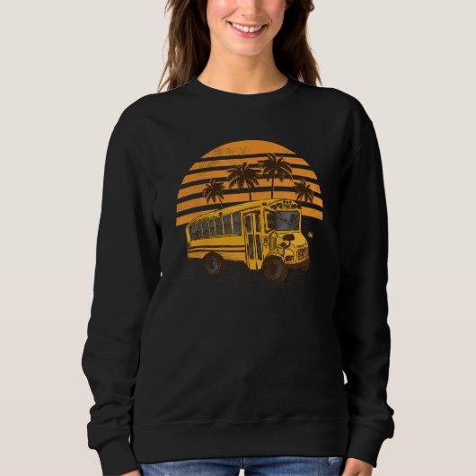 Sweatshirt Cool School Bus Driver Costume For Men And Women V (Devant)