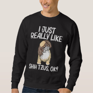 Sweatshirt Cool Shih Tzu Art Pour Hommes Femmes Chien De Chie