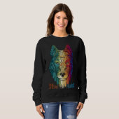 Sweatshirt Cool Siberian Husky (Devant entier)