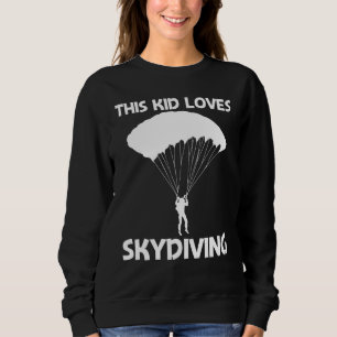 Sweatshirt Cool Skydive Pour Enfants Garçons Skydiver Parachu