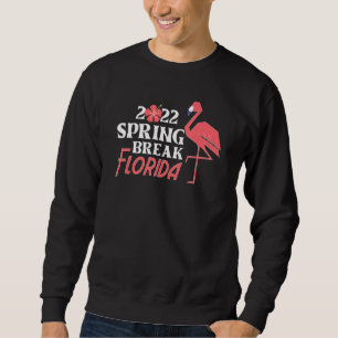 Sweatshirt Cool Spring Break 2022 Florida Flamant rose Famill