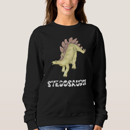 Sweatshirt Cool Stegosaurus Dinosaur Dino Saurus Herbe Reptil (Devant)