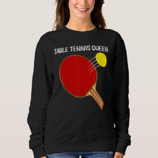 Sweatshirt Cool Table Tennis For Women Girls Ping Pong Sport