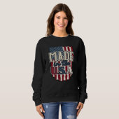 Sweatshirt Cool USA Drapeau design made in USA (Devant entier)