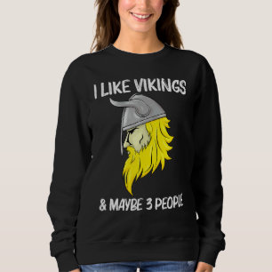 Sweatshirt Cool Viking Design Pour Hommes Femmes Casques Nors