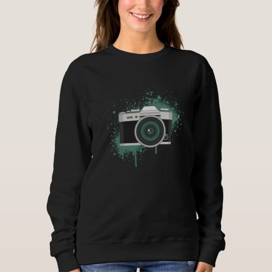 Sweatshirt Cool Vintage Photographer Love Photography (Devant)