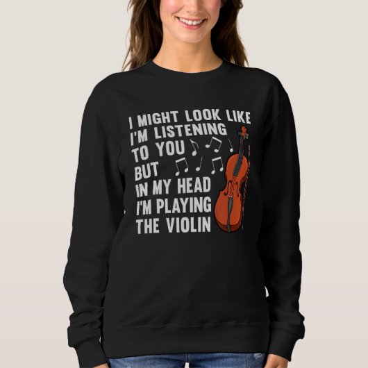 Sweatshirt Cool Violin For Men Women Violinist Player Viola C (Devant)