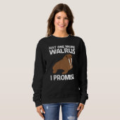 Sweatshirt Cool Walrus Pour Hommes Femmes Pôle Nord Pacifique (Devant entier)