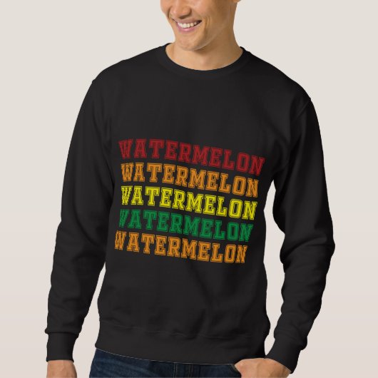 Sweatshirt Cool Watermelon Lettrage design Eté Watermelon (Devant)