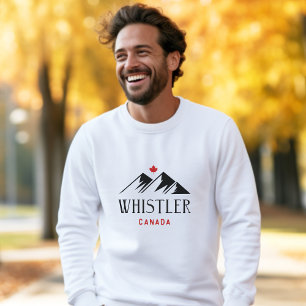 Sweatshirt Cool Whistler Canada Mountains Maple Leaf