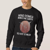 Sweatshirt Cool Wind Power For Men Women Wind Turbine Renewab (Devant)