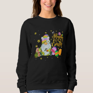 Sweatshirt Cool X001d Lapin Gnome Rabbit Oeufs Chasse Joyeux