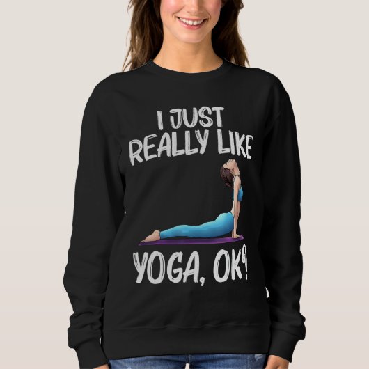 Sweatshirt Cool Yoga For Men Women Yogi Physical Exercise The (Devant)