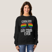 Sweatshirt Coolest Gay Cousin Ever  Gay Pride (Devant entier)