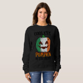Sweatshirt Coolest Pumpkin In The Patch Ireland Flag Jack Ou2 (Devant entier)