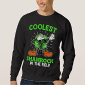 Sweatshirt Coolest shamrock St Patrick's Day (Devant)