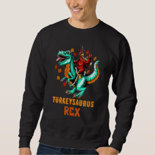 Sweatshirt Coolest Turkey Trex Dinosaur Happy Thanksgiving Bo