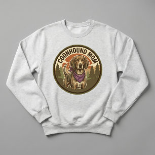 Sweatshirt Coonhound Maman Crewneck Cadeau de Maman Chien Lim