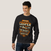 Sweatshirt Cooper Nom de famille Chemise C'est une chose Coop (Devant entier)