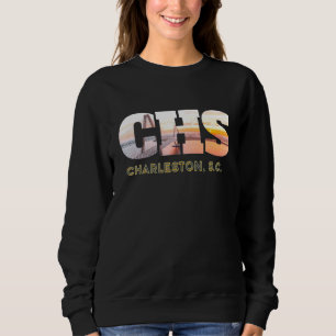 Sweatshirt Cooper River Bridge Art Charleston Caroline du Sud