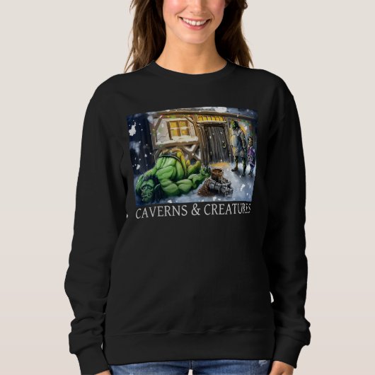 Sweatshirt Coopers Noël Carol Caverns Créatures (Devant)