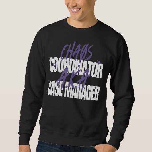 Sweatshirt Coordinateur Chaos A K Gestionnaire Coque (Devant)