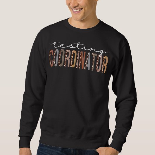 Sweatshirt Coordinateur De Test Leopard Appréciation Pour Les (Devant)