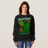 Sweatshirt Coordinateur des Shenanigans Leprechaun St Patrick (Devant entier)