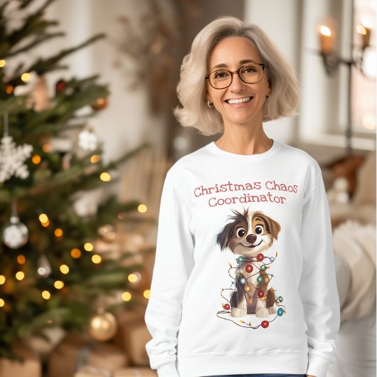 Sweatshirt Coordinateur du Chaos de Noël des chiots coquins