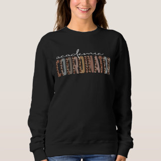 Sweatshirt Coordonnateur académique Léopard Titre de l'emplo