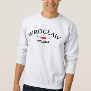 Sweatshirt Coordonnées polonaises de Wroclaw Polska (Pologne)