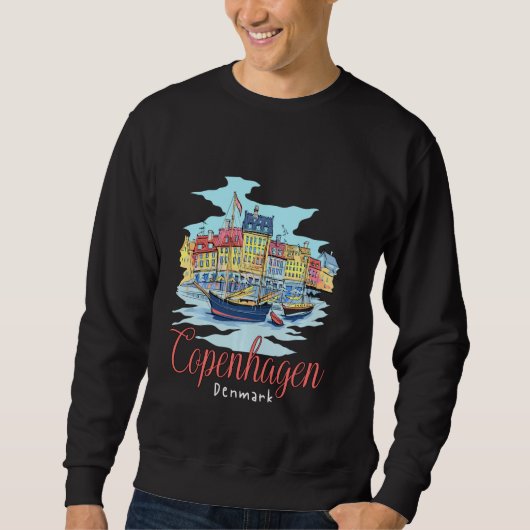 Sweatshirt Copenhague Danemark (Devant)
