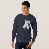 Sweatshirt Copie blanche de tribu de cinq rivières par humble (Devant entier)