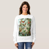 Sweatshirt Copie d'antiquité de colibri (Devant entier)