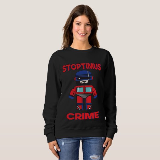 Sweatshirt Cops and Robots mash up (Devant entier)