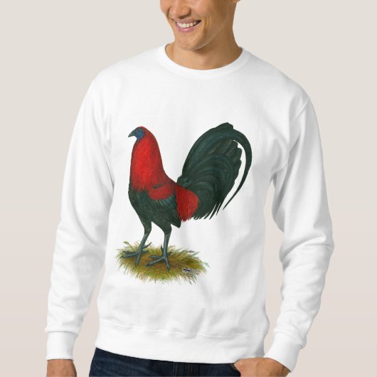 Sweatshirt Coq américain : Brun Rouge (Devant)